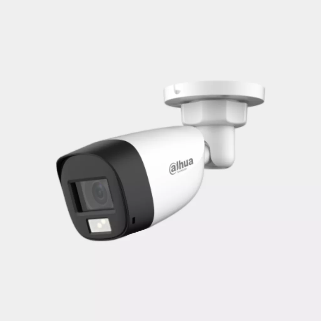 كاميرا داهوا خارجية 2 ميجا إضاءة مزدوجة ذكية كاميرا داهوا 2 ميجا خارجي Dahua Smart Dual Light بدقة 1080p تروي ليلية ملونة عند الحركة.