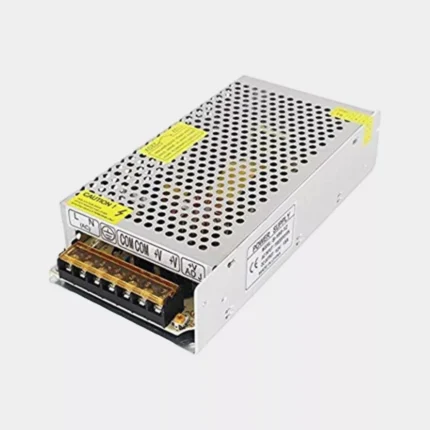 باور سبلاي 12V – 10A لتغذية أنظمة كاميرات المراقبة وأجهزة DVR، حماية كاملة وتصميم معدني متين.