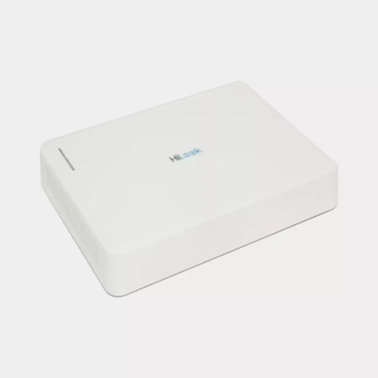 HiLook DVR‑104G‑M1 – جهاز DVR أبيض 4 قنوات صغير الحجم.