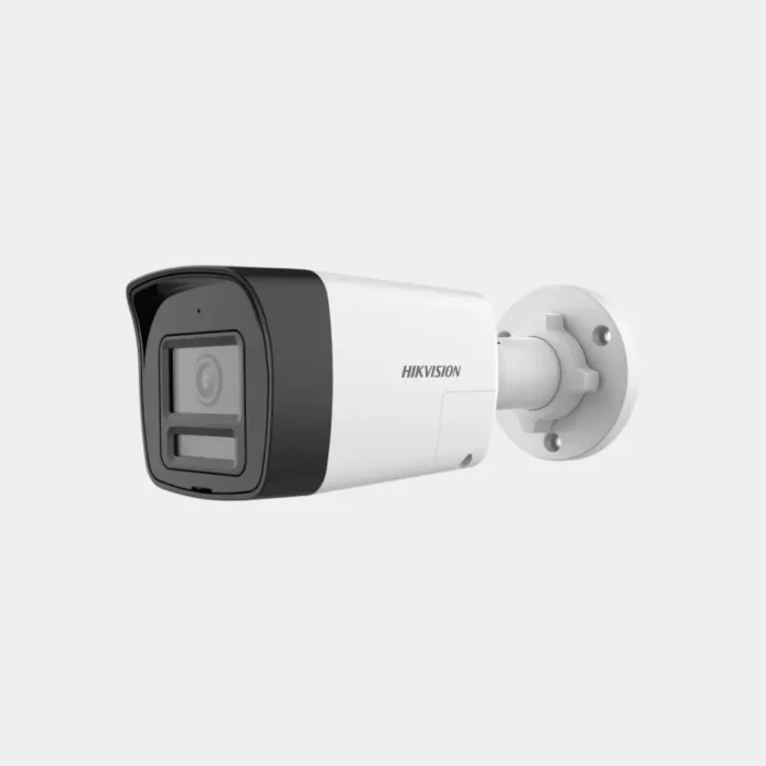 كاميرا هيك فيجن 2 ميجا صوت وصورة موديل DS-2CE16D0T-LPTS، مزودة بمايك مدمج لتسجيل الصوت ورؤية ليلية ملونة (Smart Hybrid Light).