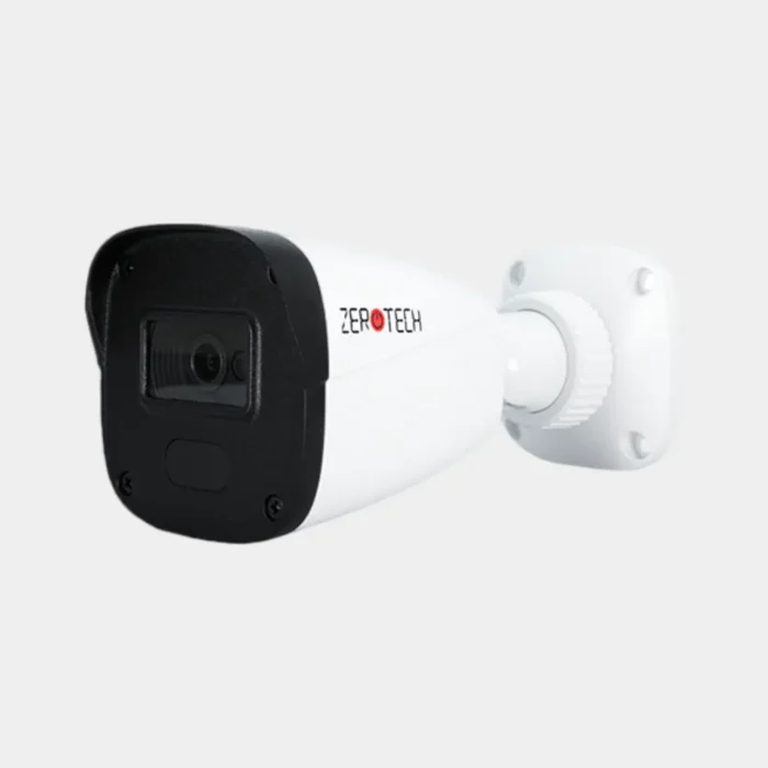 زاوية جانبية توضح التصميم المعدني لكاميرا المراقبة الخارجية زيرو تك 5 ميجا موديل ZTXB-EG5M، المقاومة للماء والأتربة بمعيار IP67 - الرؤية الذكية.
