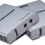 جهاز مُمدد إشارة HDMI لنقل الإشارة حتى 60 متر مع دعم التحكم بالماوس والكيبورد (KVM).
